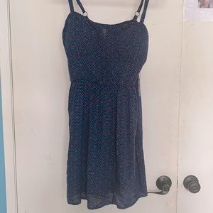 Blue cherry sun dress